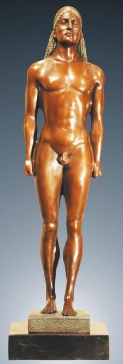 Bronzeskulptur Kuros Ep-368